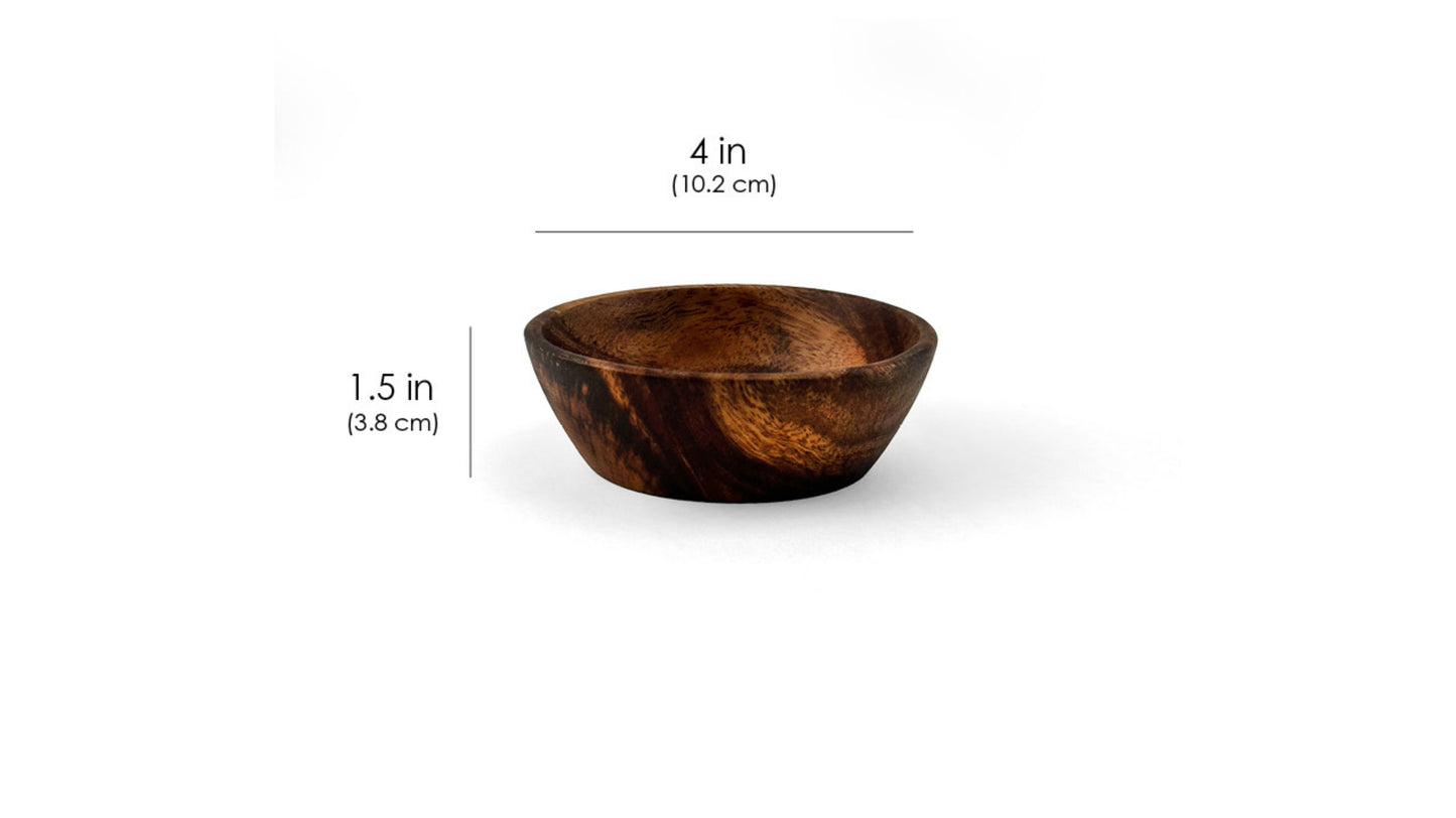 Wooden Squash Bowl Salad Bowl - X-Small