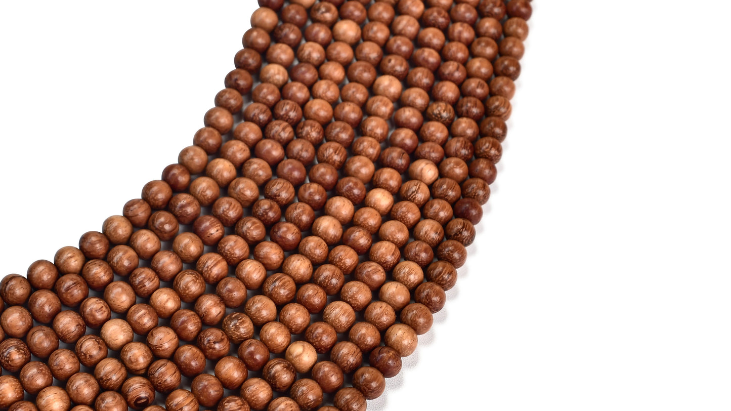 Bayong Wood Beads – Polished – 16″ Strand