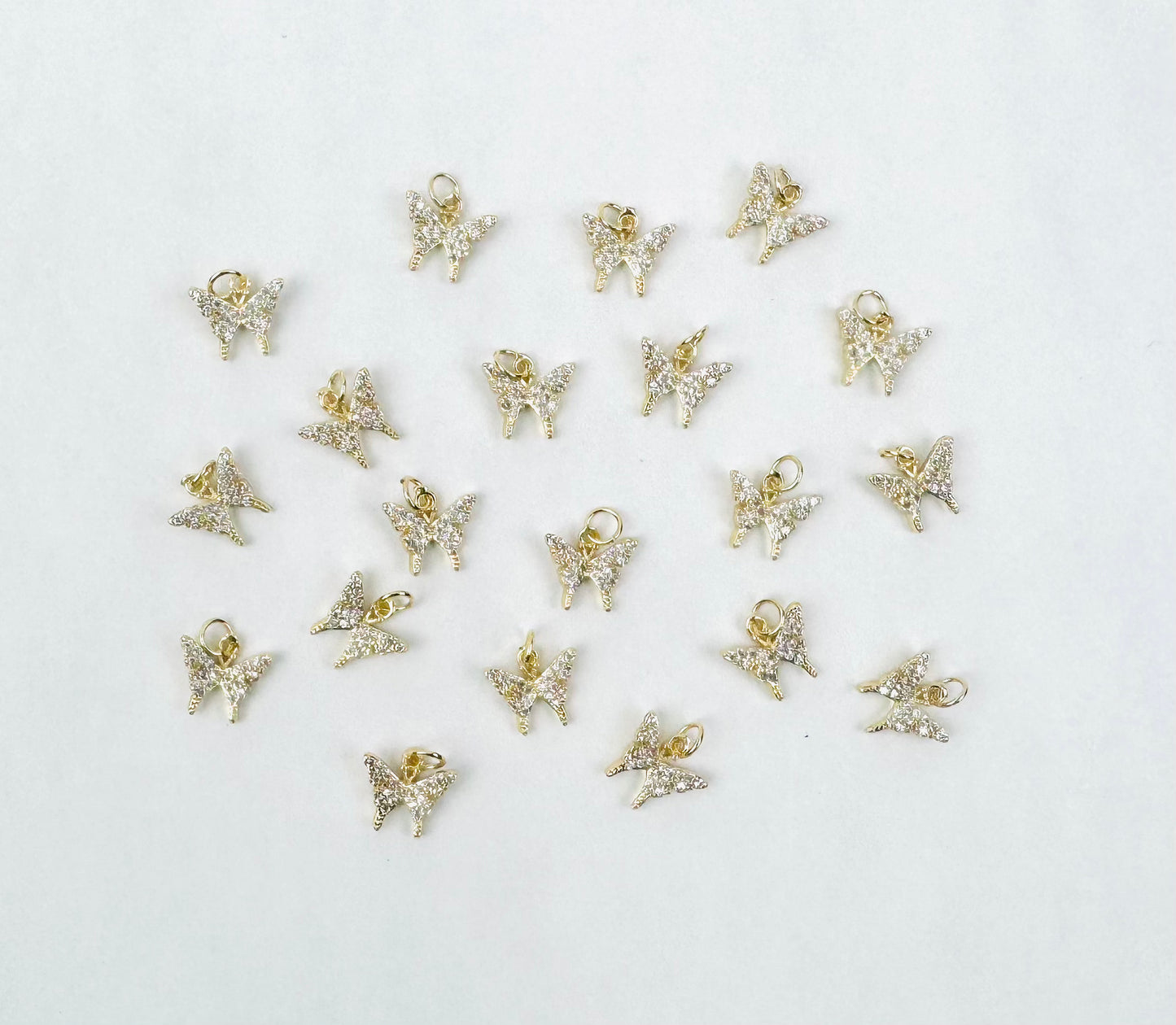 Style 46 - Butterfly Charm with Studs