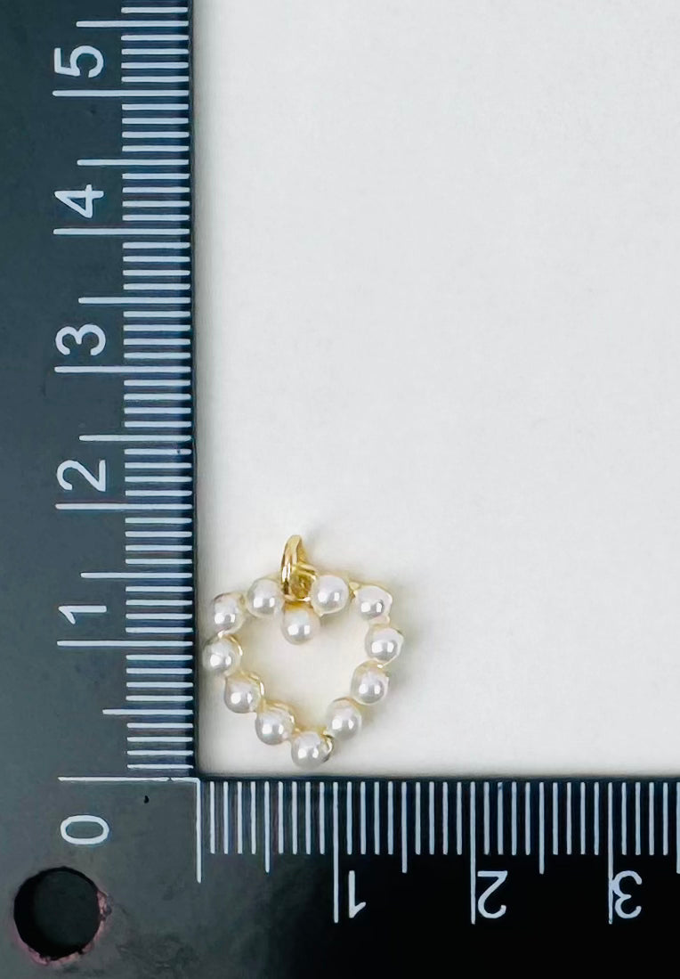 Style 108 - Pearl Heart Charm