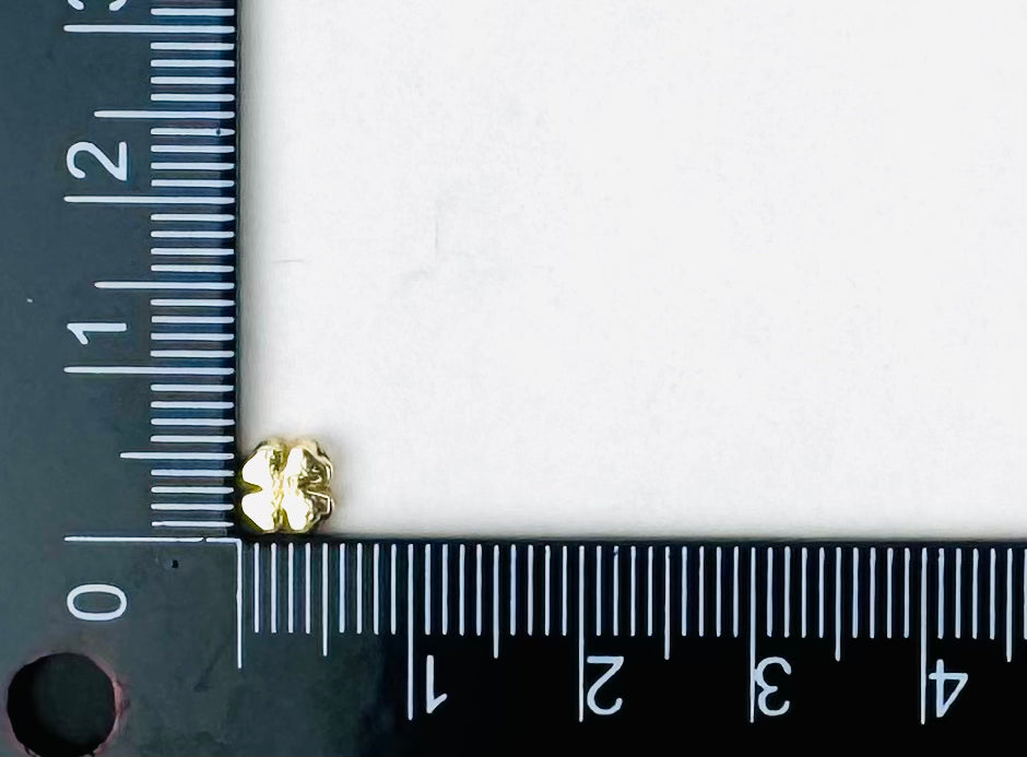Style 126 - Mini Gold Four Leaf Clover Charm