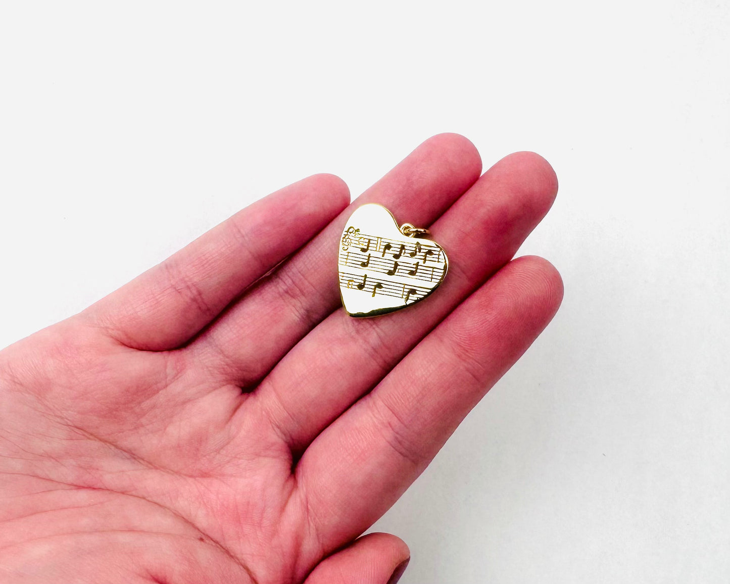 Style 4 - Heart with Music Notes Charm