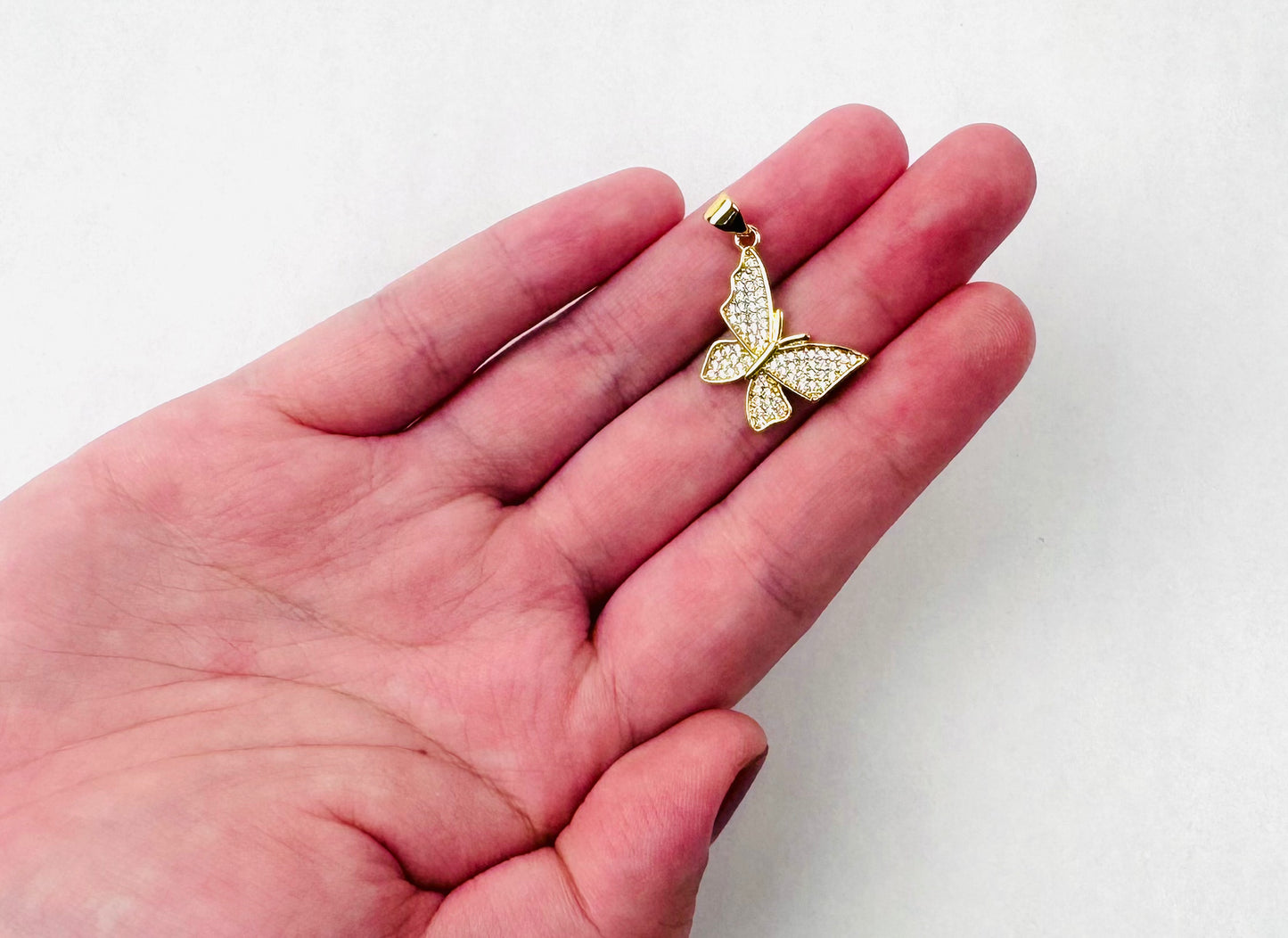 Style 54 - Butterfly Charm with Studs