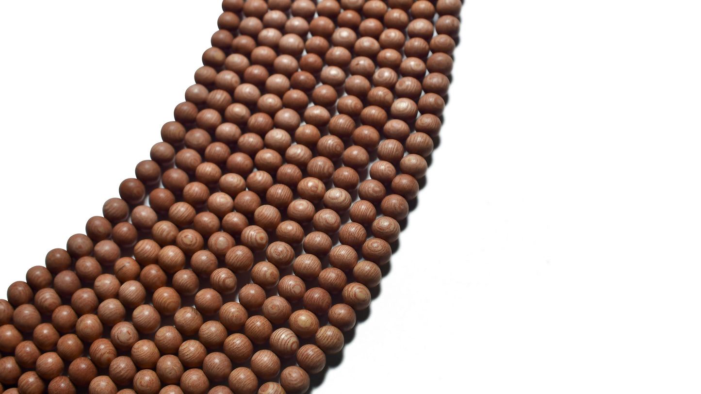 Rosewood Beads – Polished – 16″ Strand
