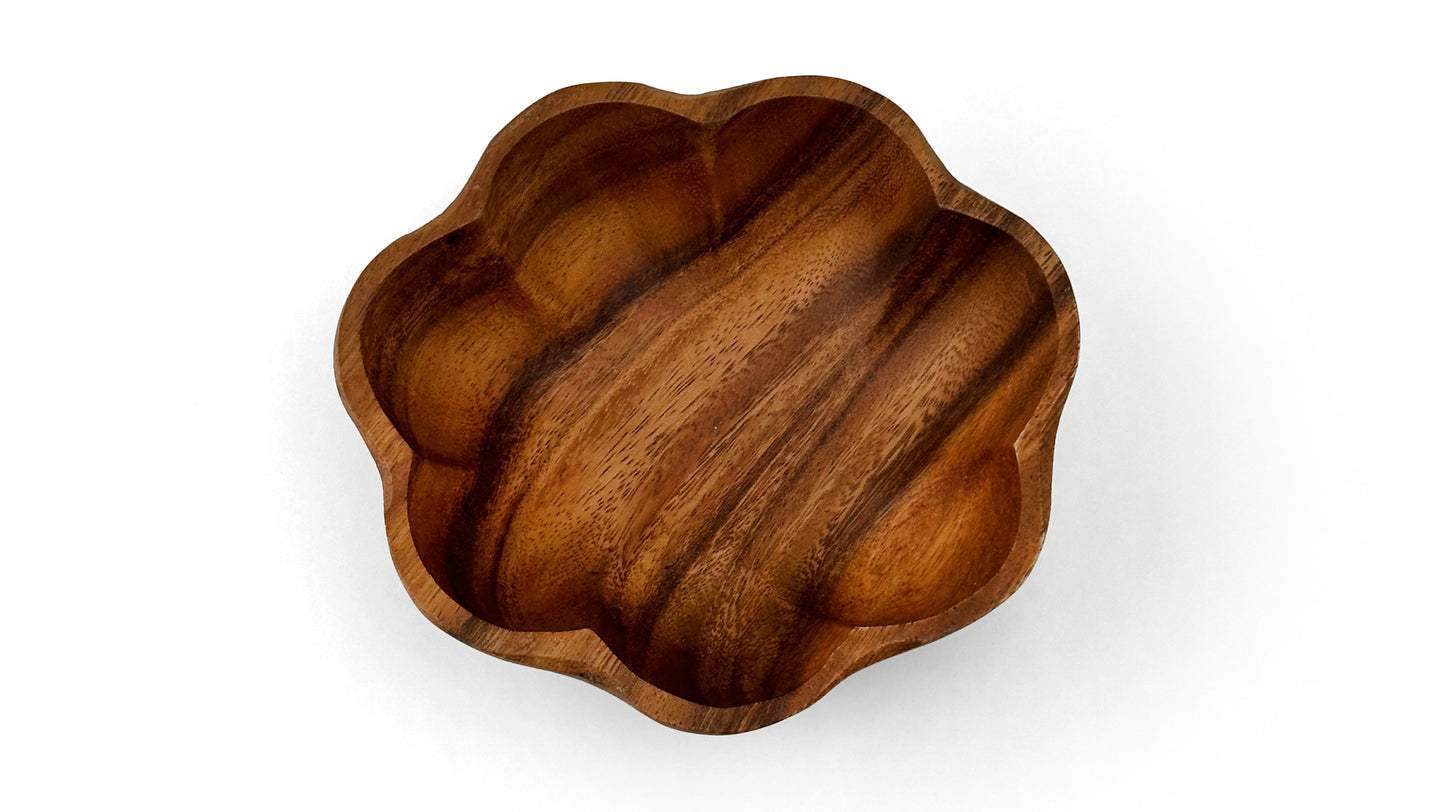 Wooden Flare Bowl Salad Bowl