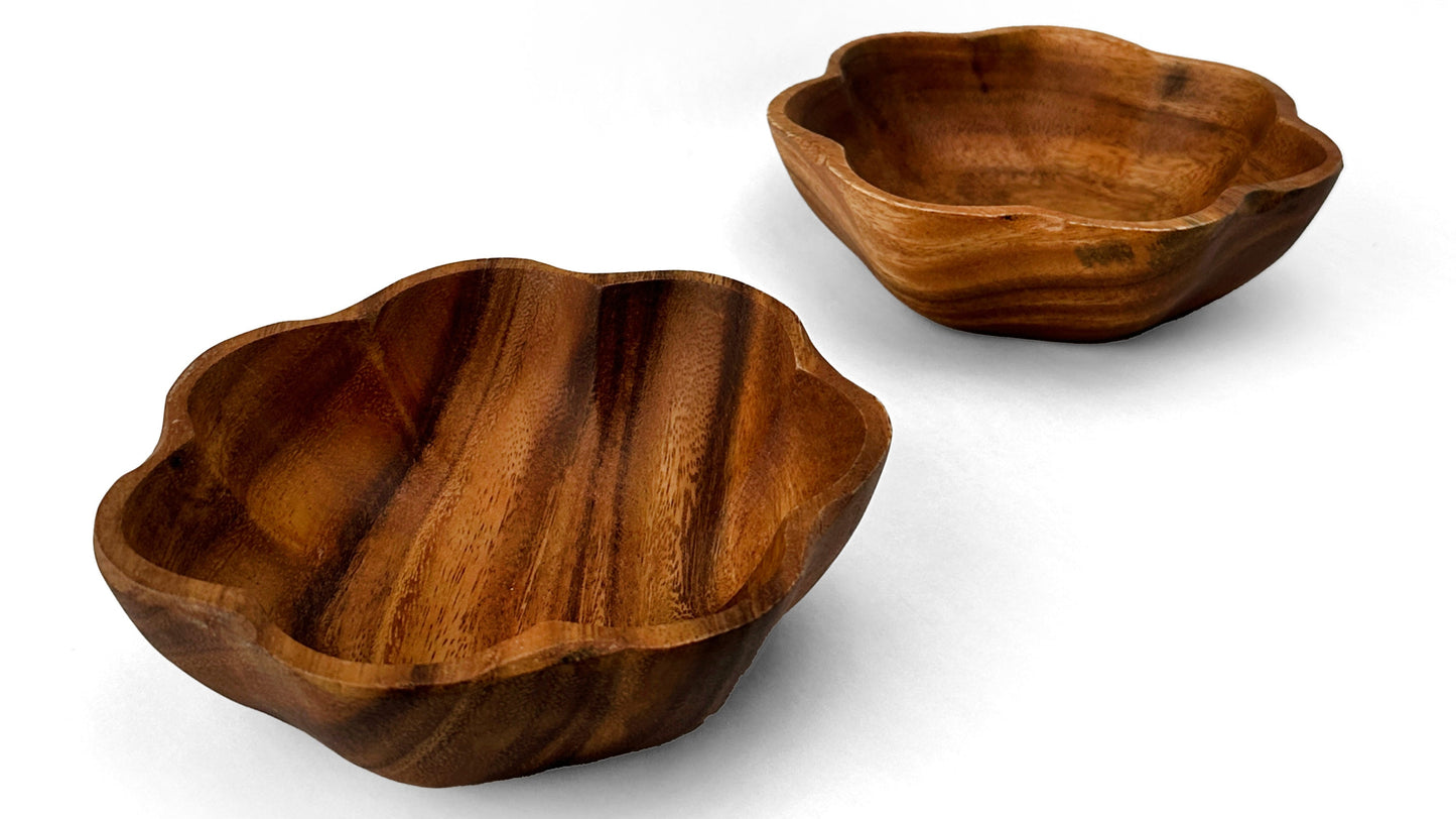 Wooden Flare Bowl Salad Bowl