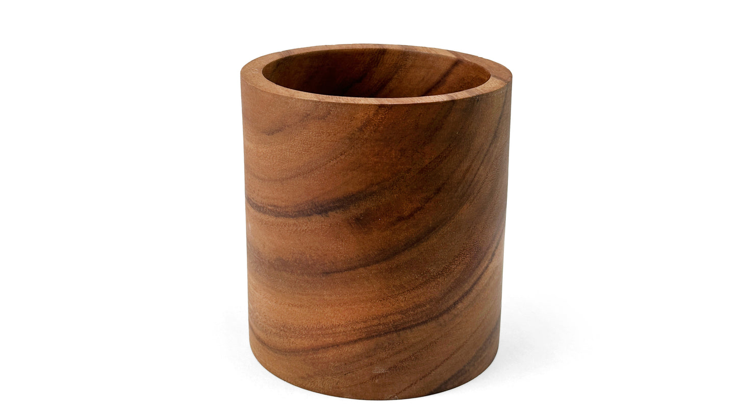 Wooden Utensil Canister