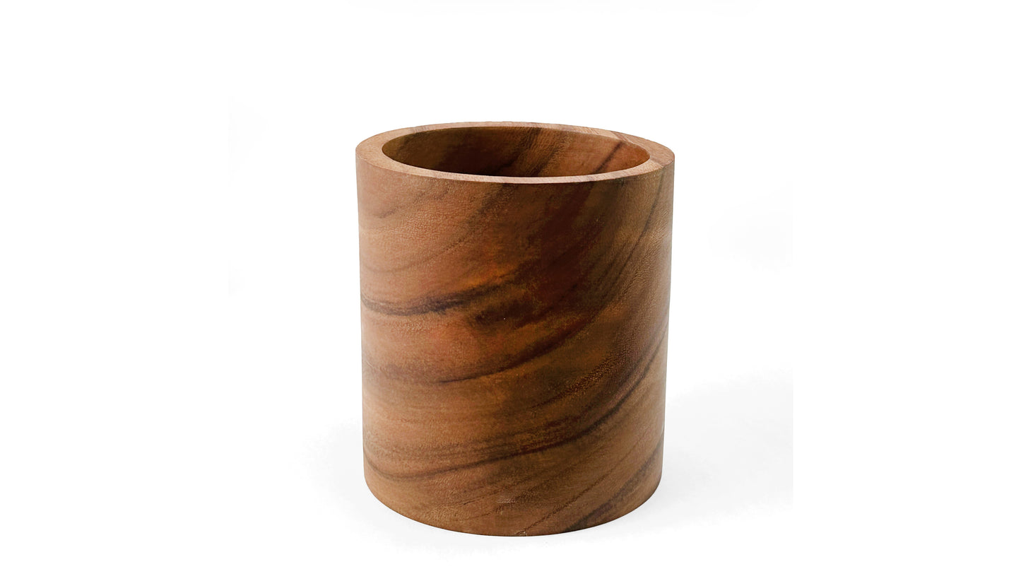 Wooden Utensil Canister