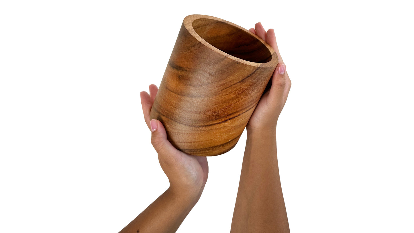 Wooden Utensil Canister