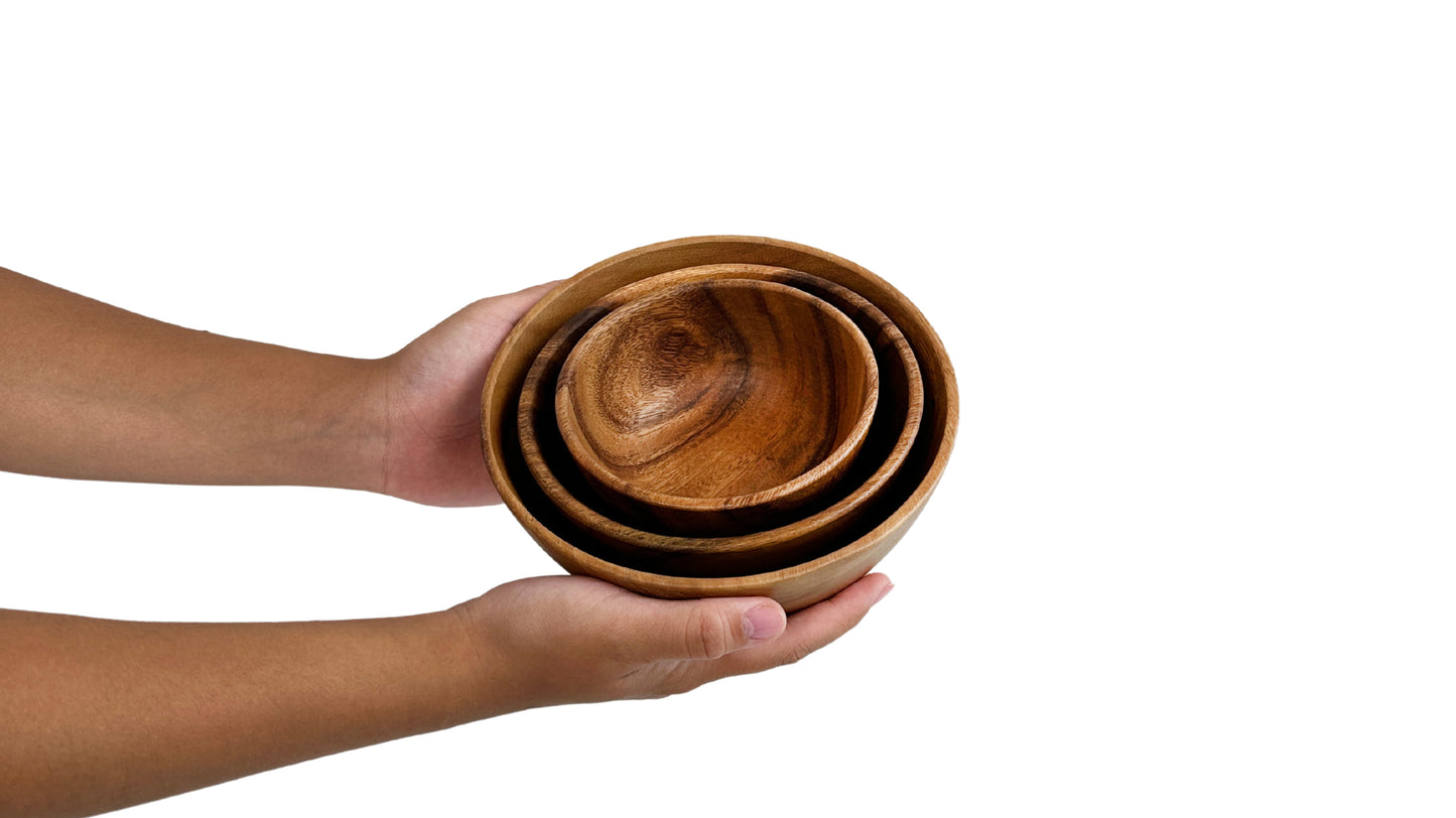 Wooden Squash Bowl Salad Bowl