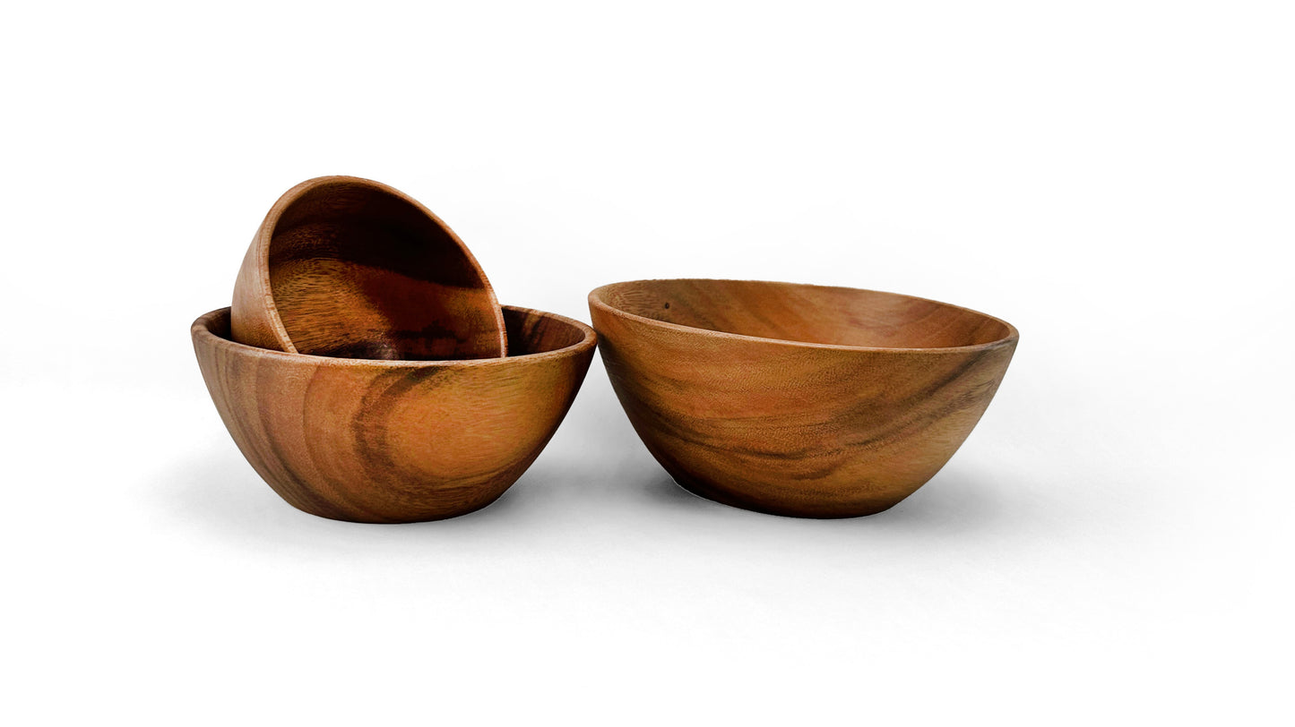 Wooden Squash Bowl Salad Bowl