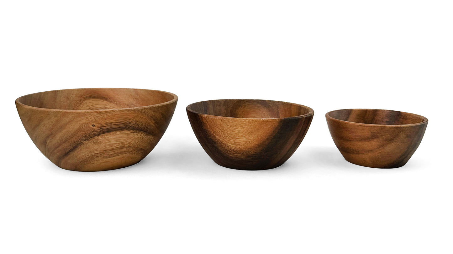 Wooden Squash Bowl Salad Bowl
