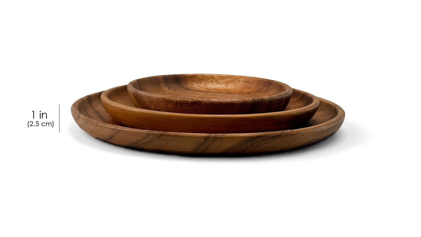 Wooden Round Plates