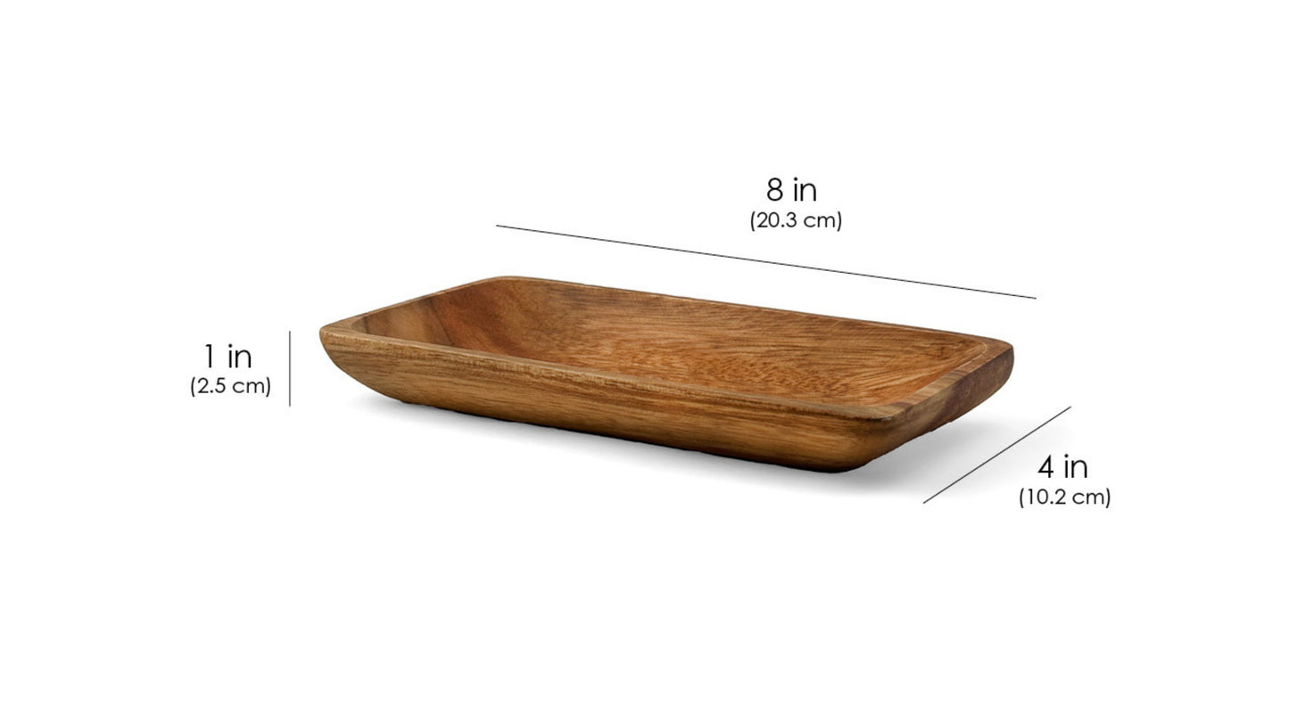 Wooden Rectangle Plate - Large