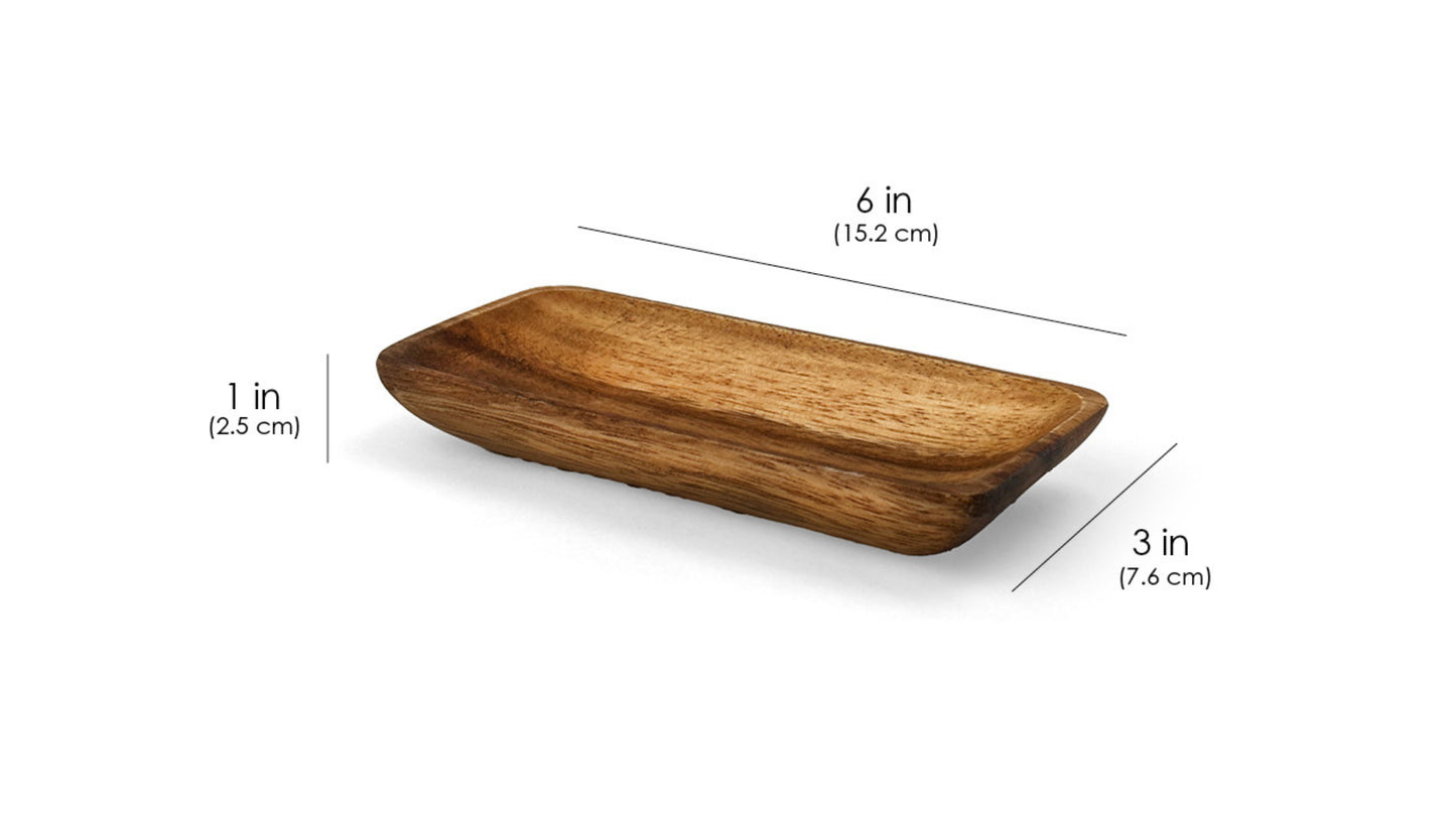 Wooden Rectangle Plate - Medium