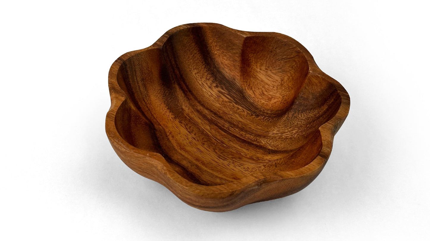 Wooden Flare Bowl Salad Bowl