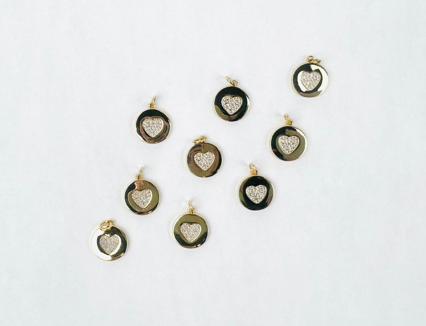 Style 40 - Circle with Heart Charm