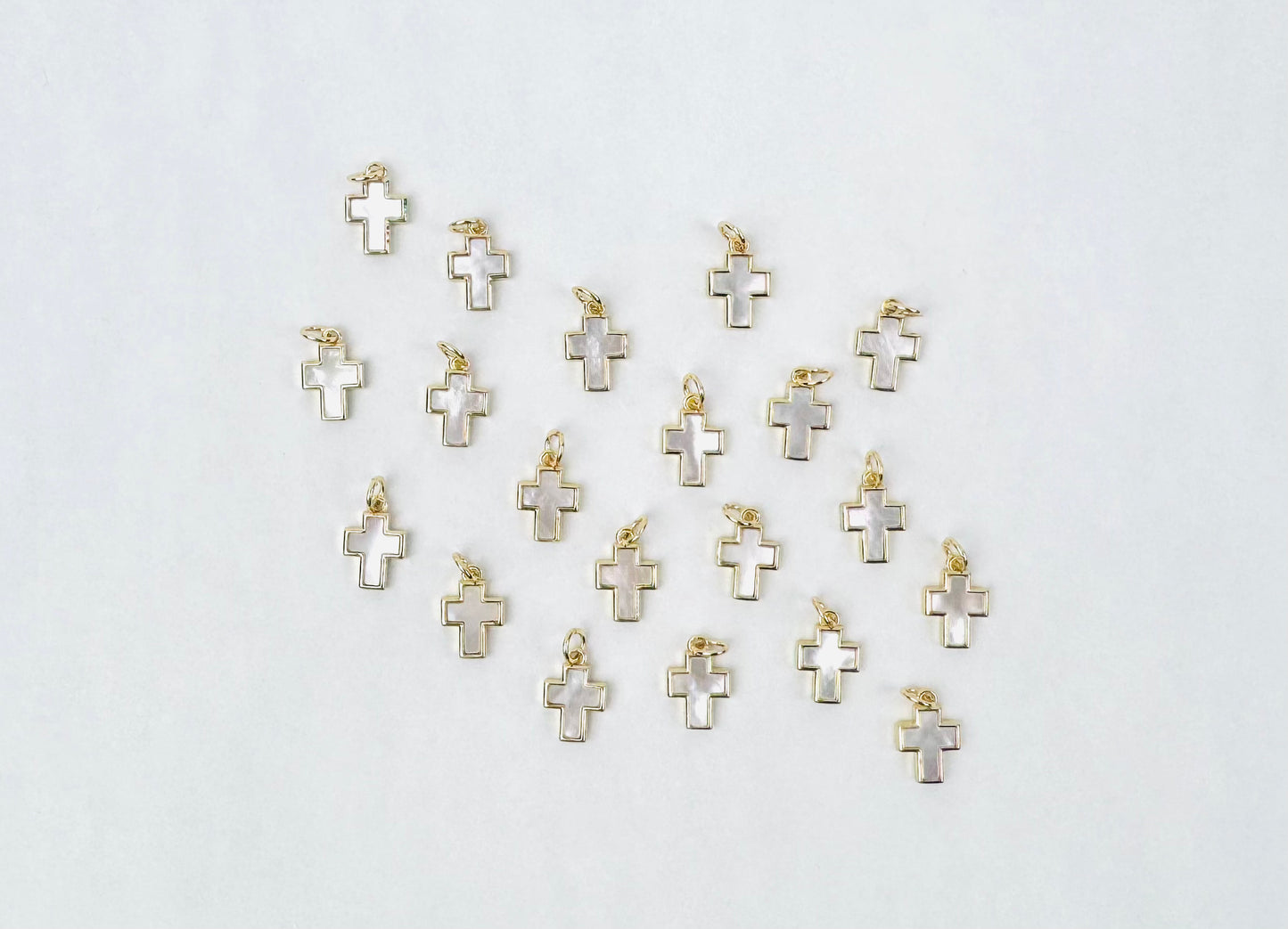 Style 99 - Pearl Cross Charm