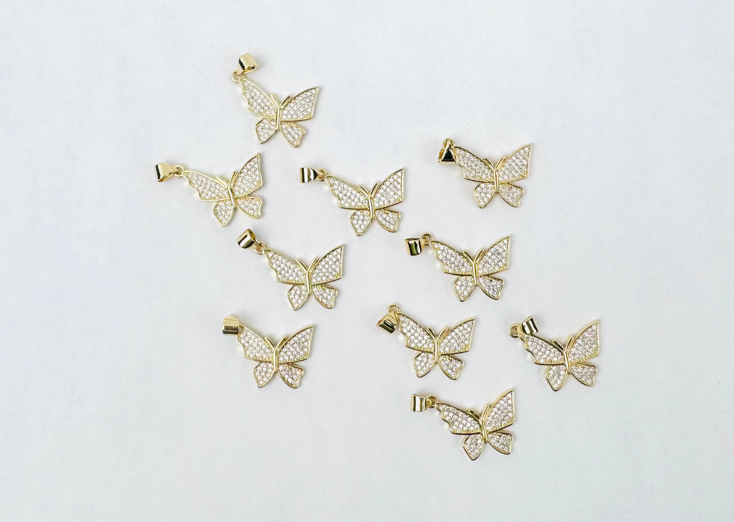 Style 54 - Butterfly Charm with Studs