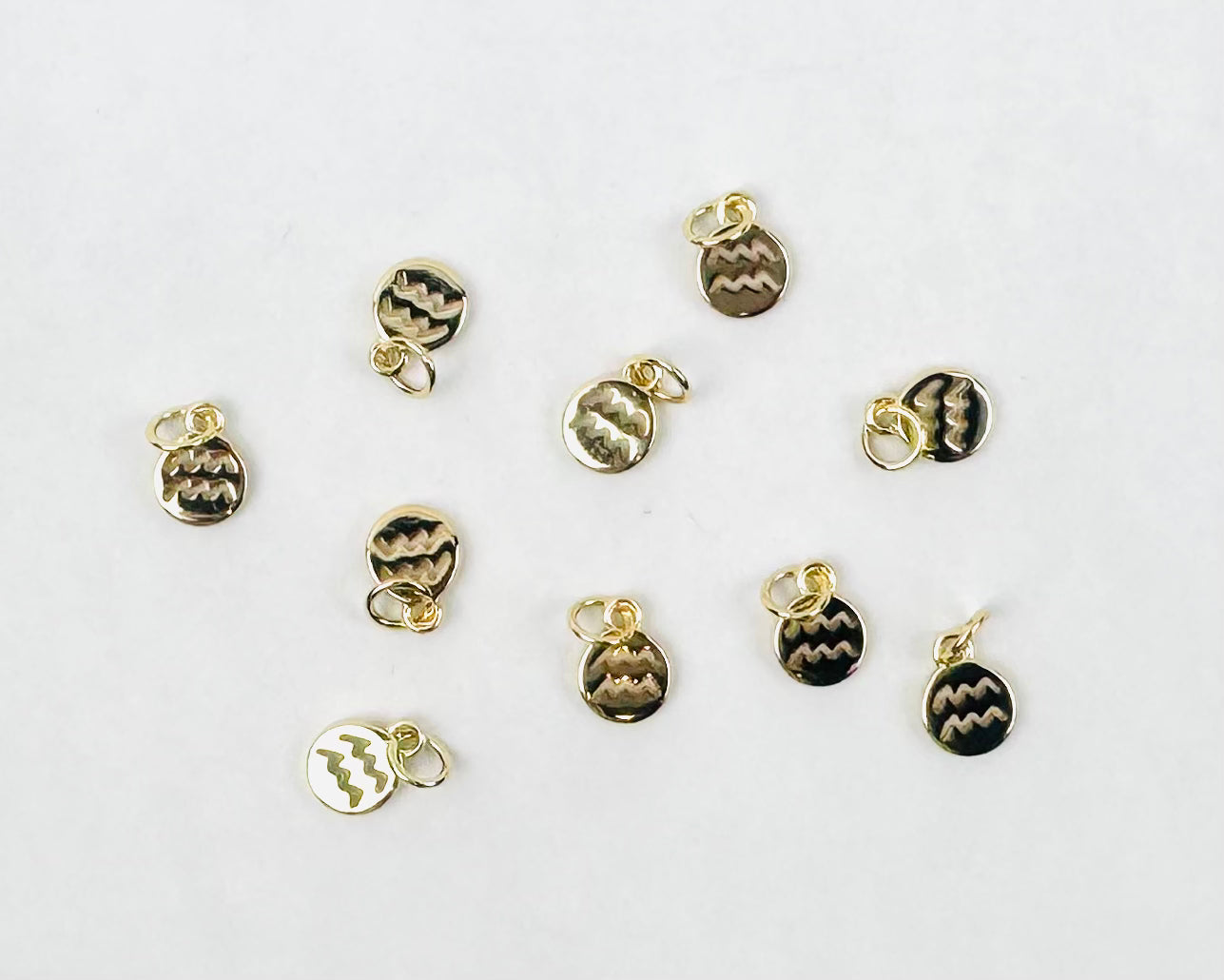 Style 134 - Mini Gold Zodiac Sign Charms