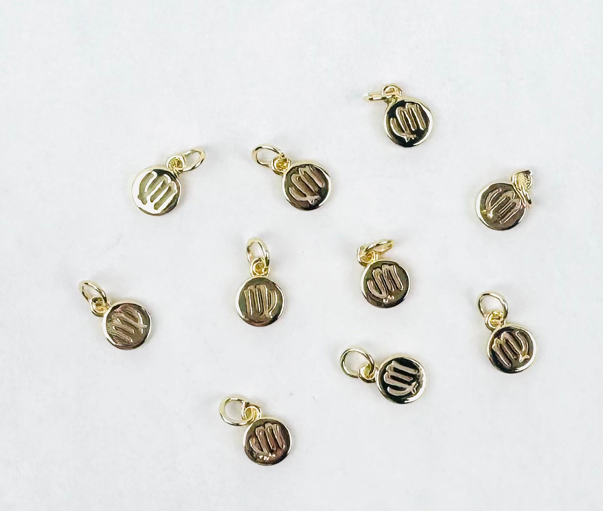 Style 134 - Mini Gold Zodiac Sign Charms