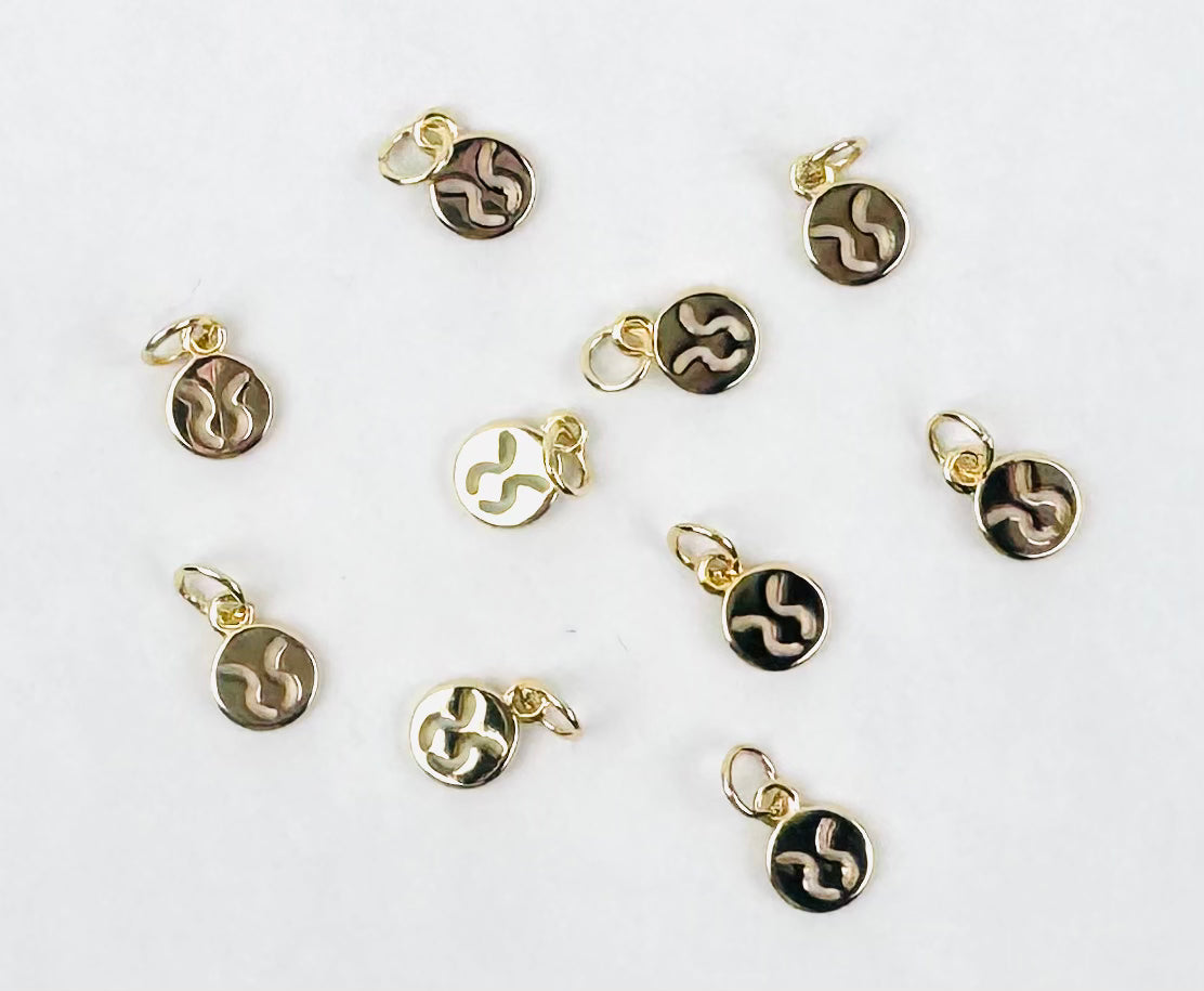 Style 134 - Mini Gold Zodiac Sign Charms