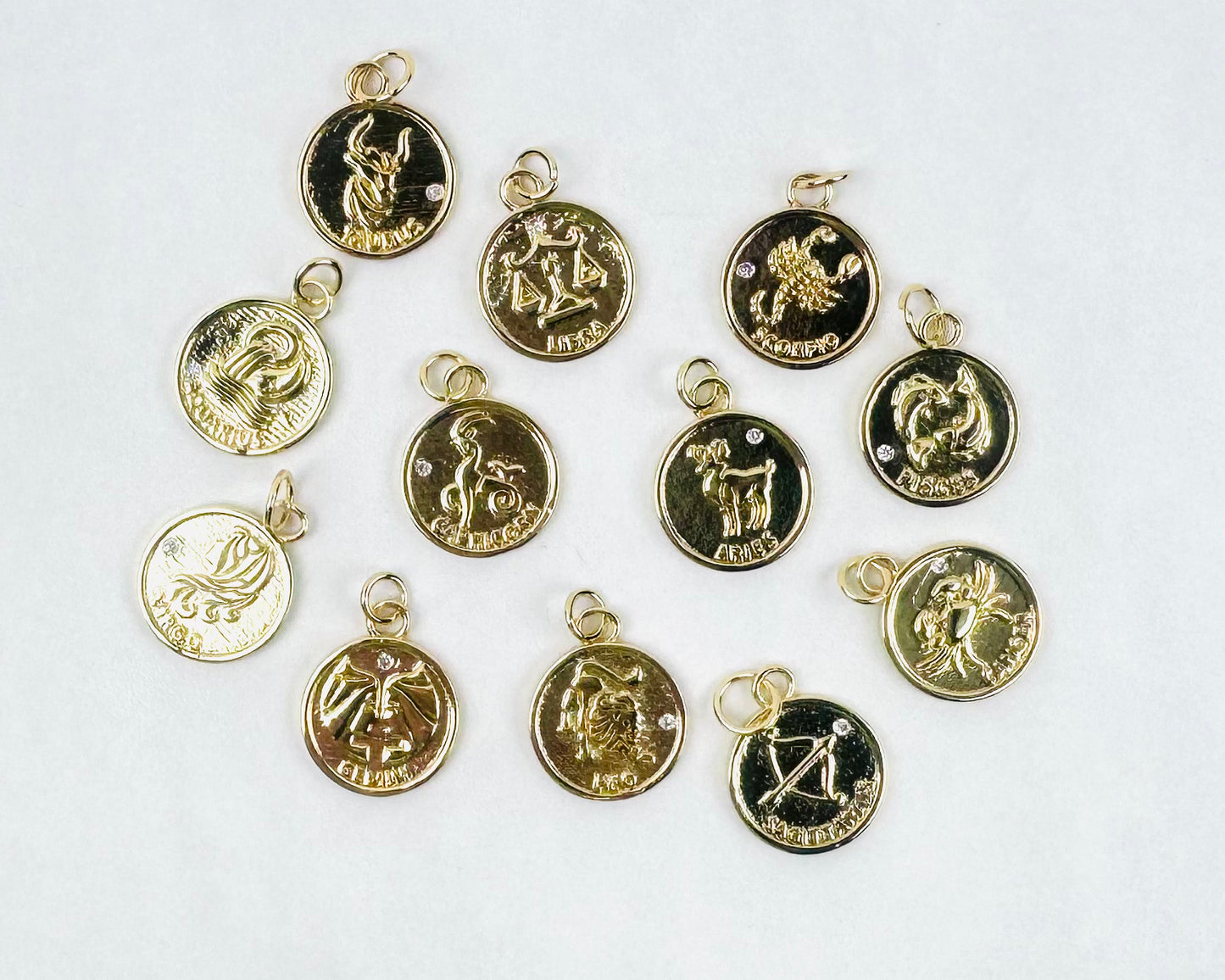 Style 133 - Gold Zodiac Sign Charms