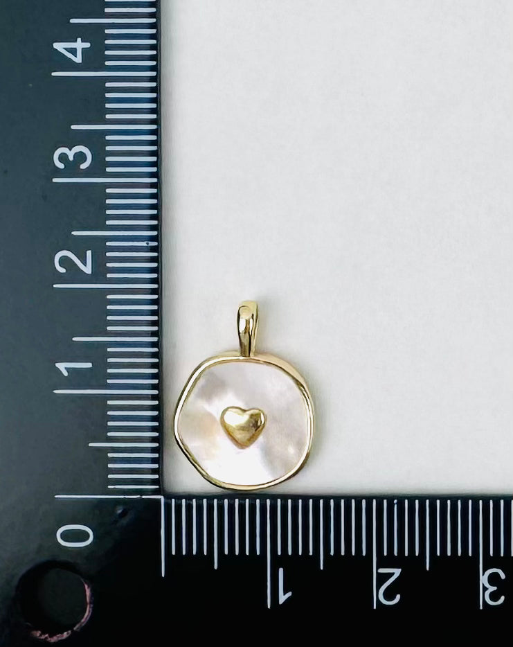 Style 111 - Heart with Pearl Back Charm