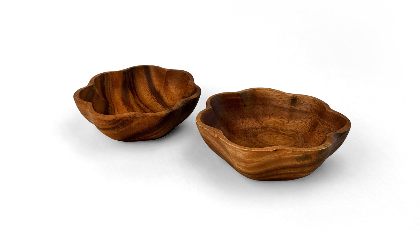 Wooden Flare Bowl Salad Bowl