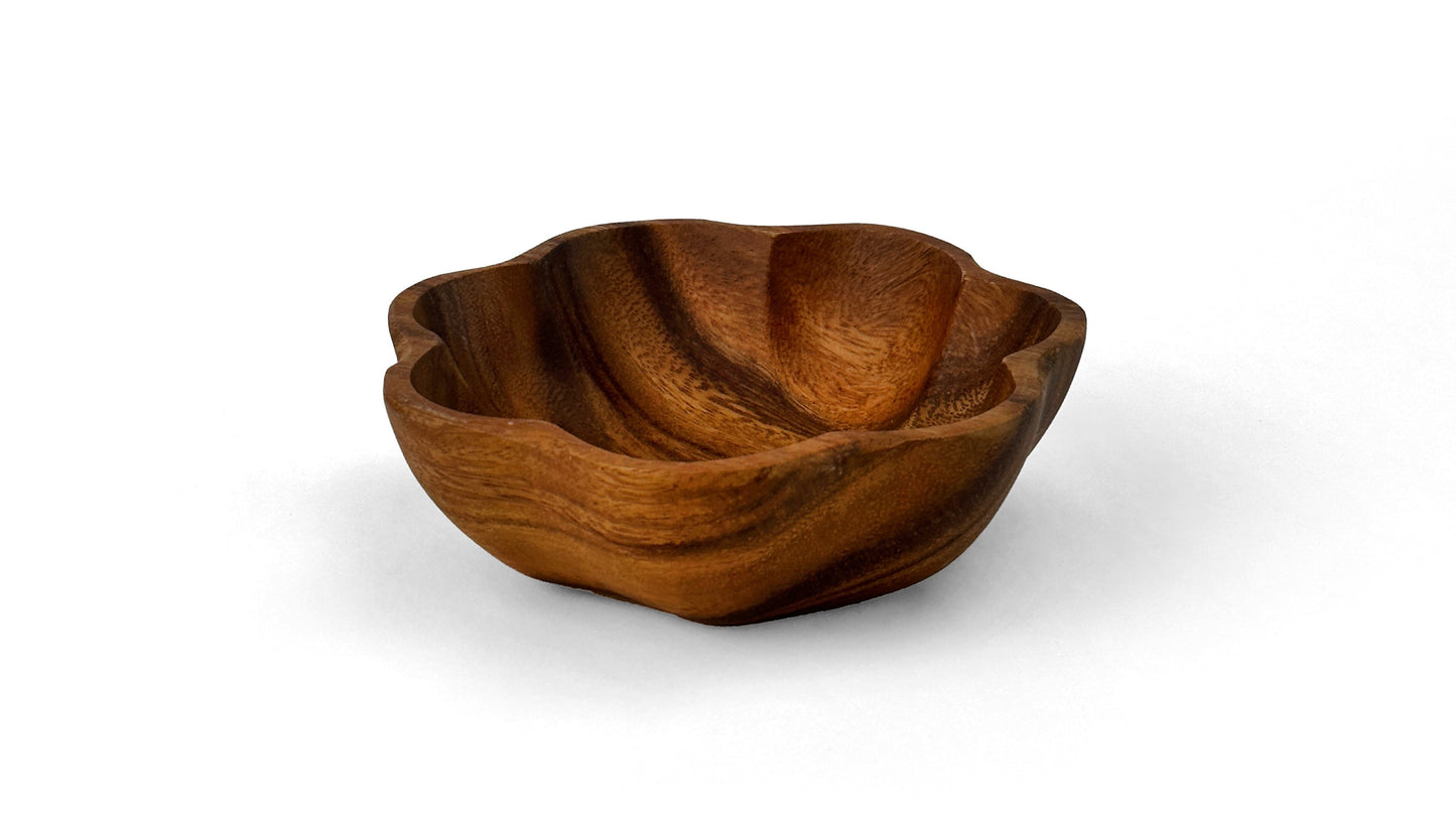 Wooden Flare Bowl Salad Bowl