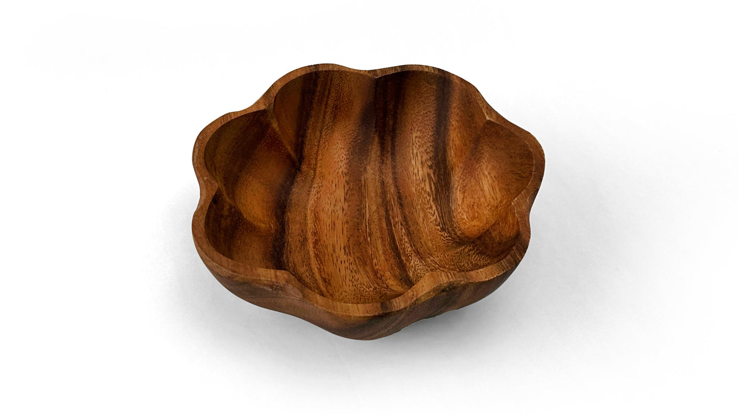 Wooden Flare Bowl Salad Bowl