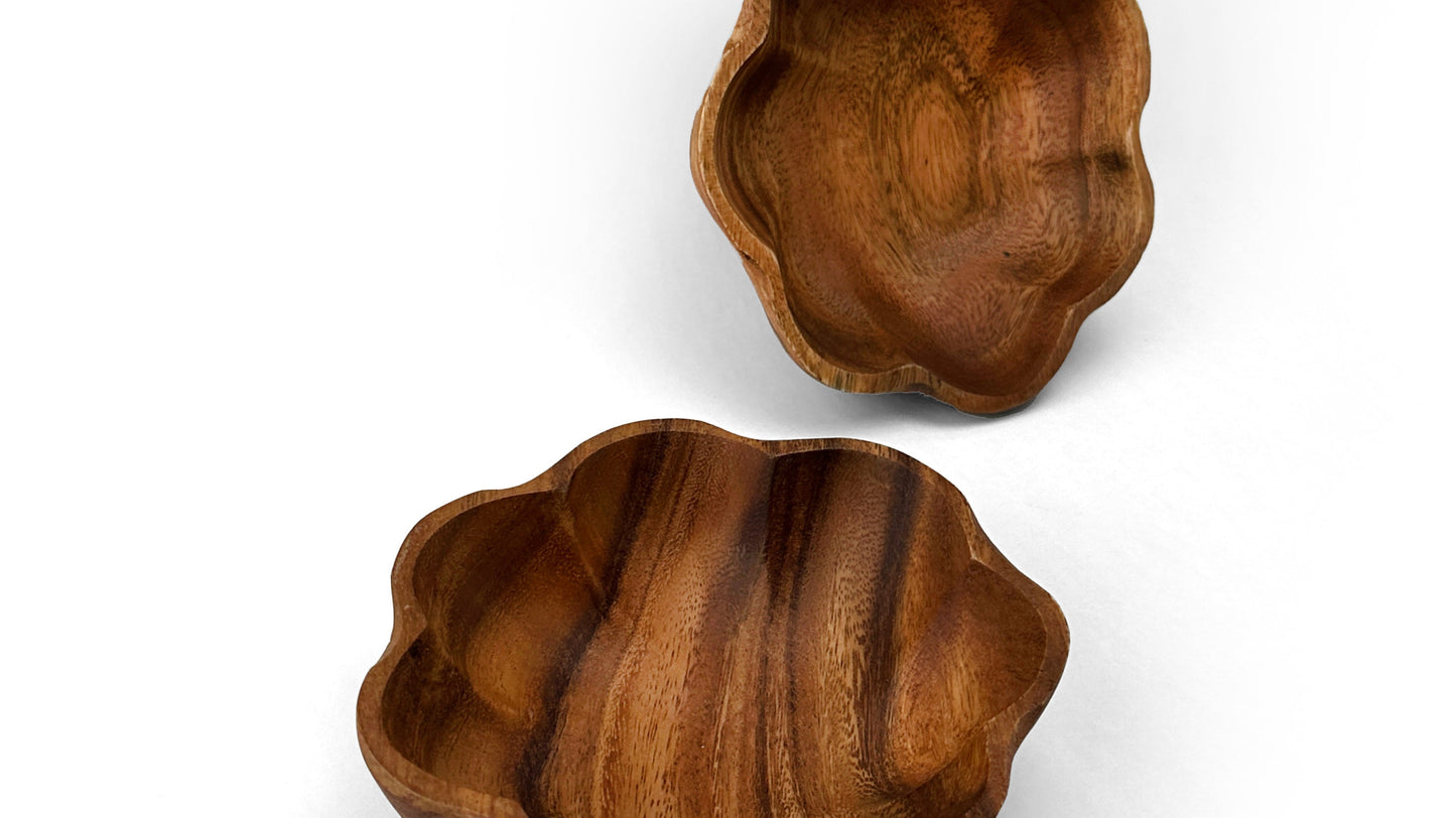 Wooden Flare Bowl Salad Bowl