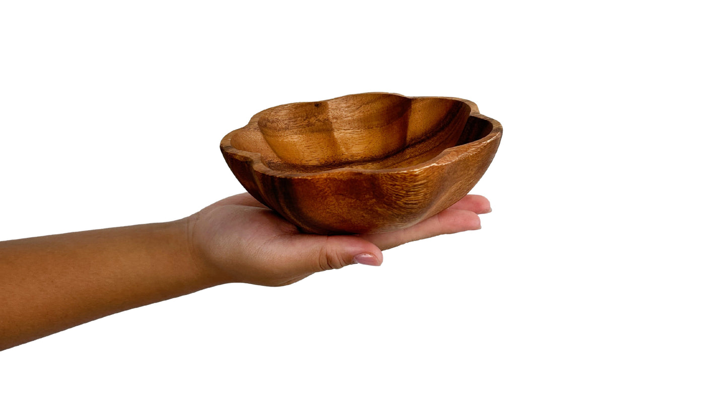 Wooden Flare Bowl Salad Bowl