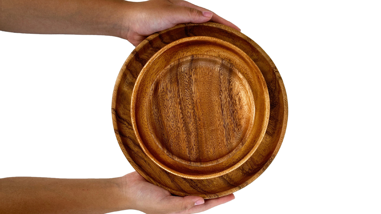 Wooden Round Plates