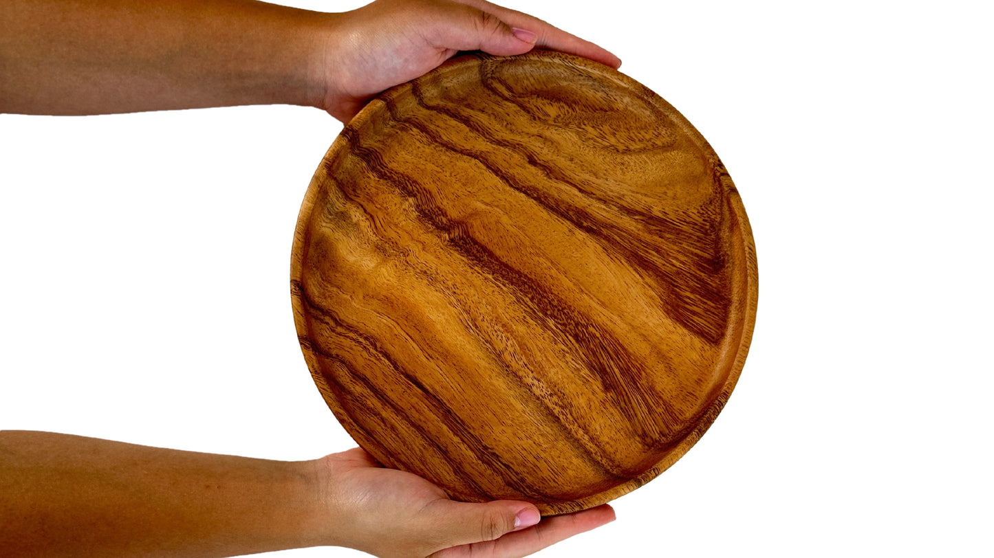 Wooden Round Plates