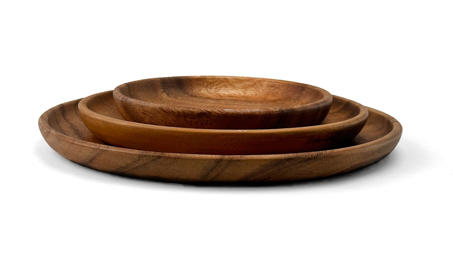 Wooden Round Plates