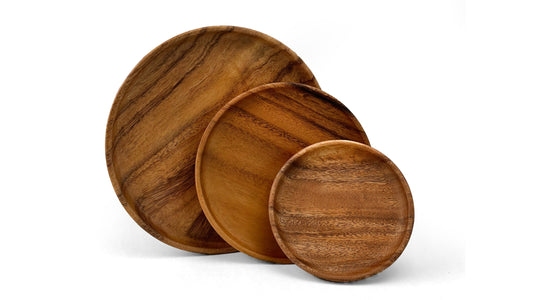 Wooden Round Plates