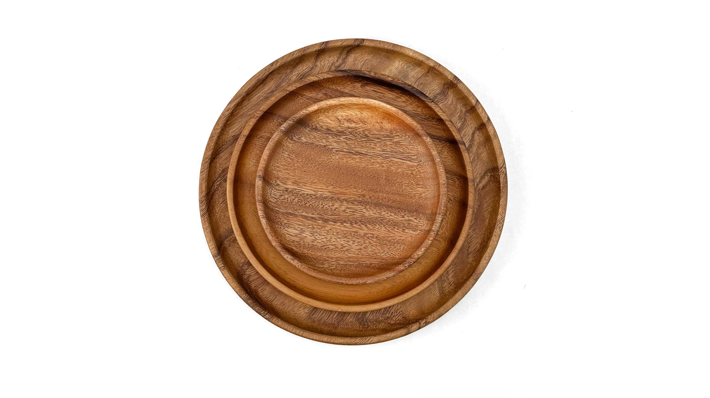 Wooden Round Plates