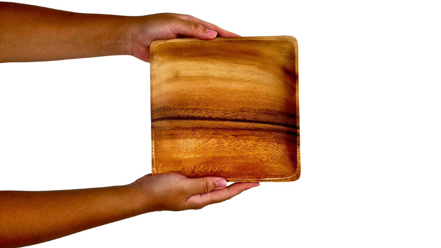 Wooden Square Plates