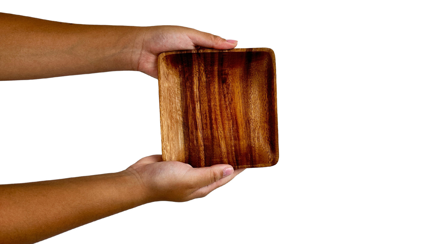 Wooden Square Plates