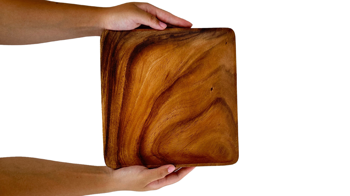 Wooden Square Plates