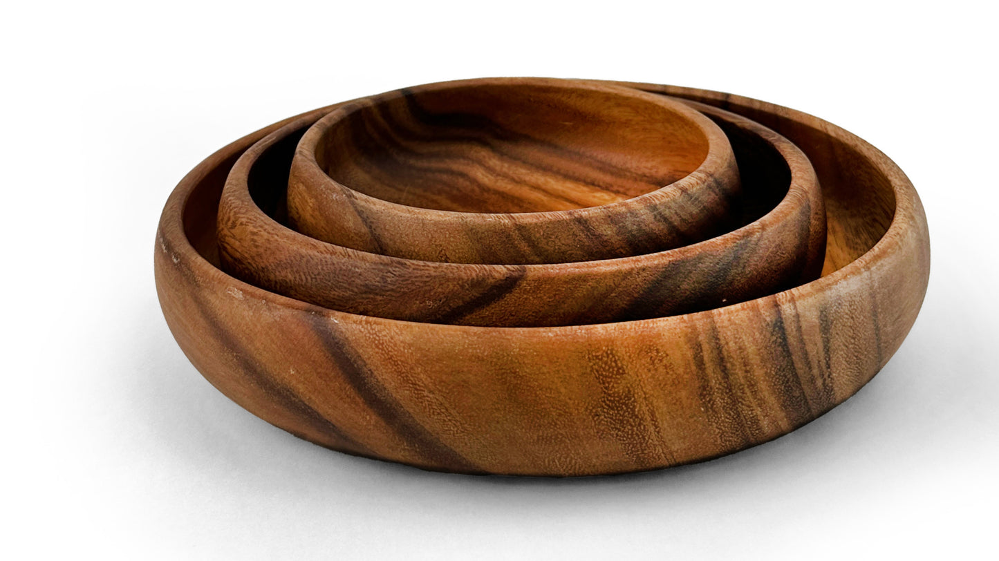 Wooden Calabash Bowl Salad Bowl