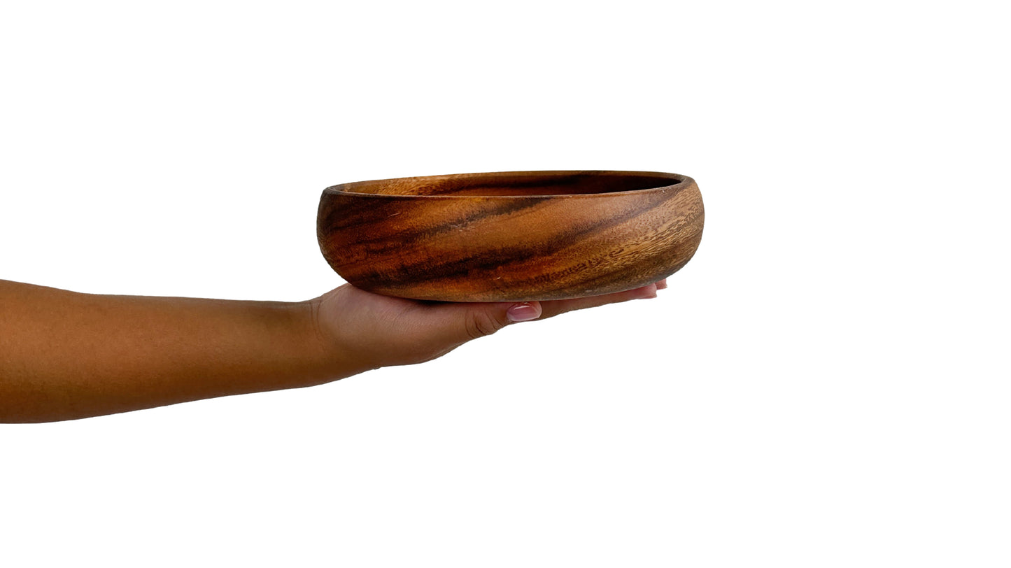 Wooden Calabash Bowl Salad Bowl