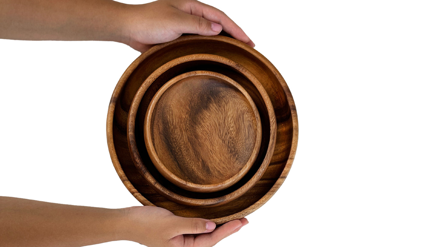 Wooden Calabash Bowl Salad Bowl