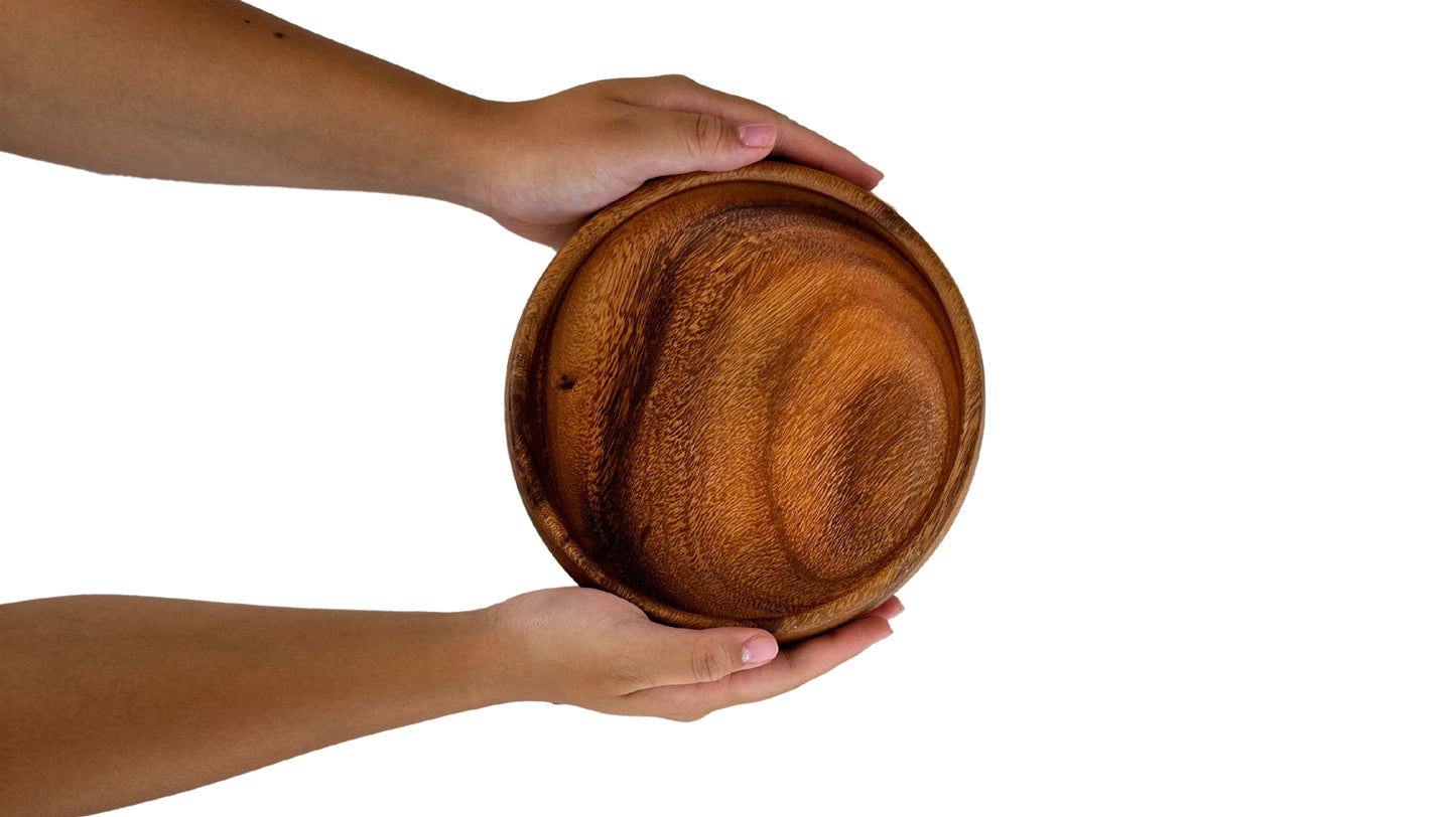 Wooden Calabash Bowl Salad Bowl