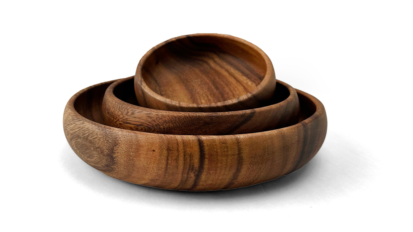 Wooden Calabash Bowl Salad Bowl