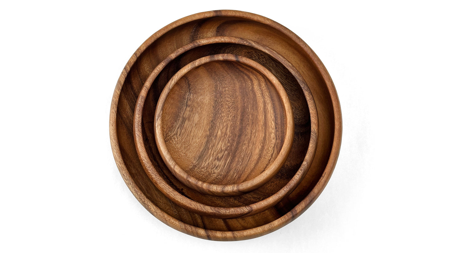 Wooden Calabash Bowl Salad Bowl