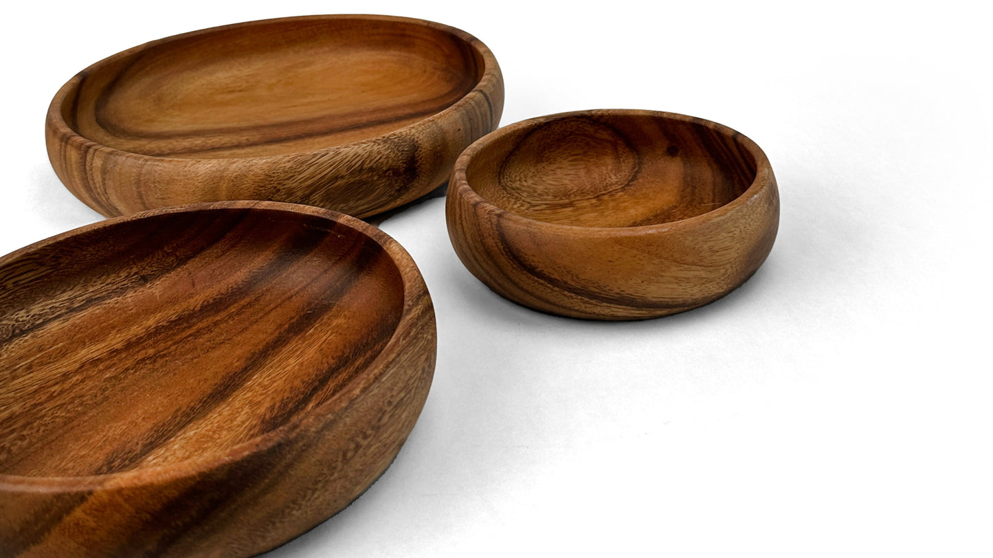 Wooden Calabash Bowl Salad Bowl