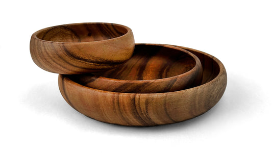 Wooden Calabash Bowl Salad Bowl