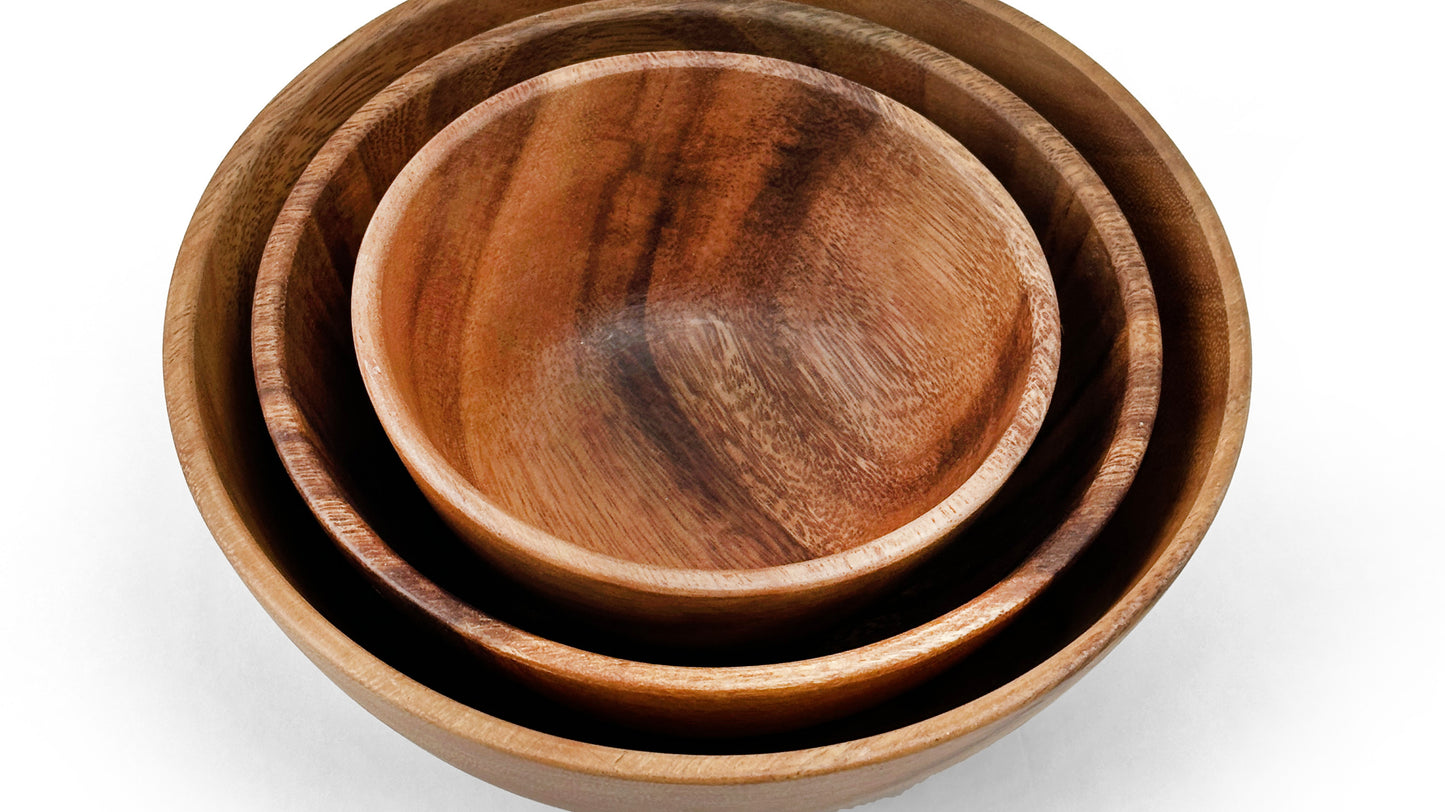 Wooden Squash Bowl Salad Bowl